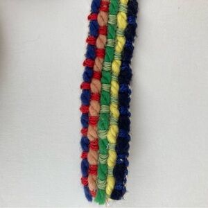 Colorful Trim Ribbon Fiber Art Piece Sew Craft Projects Bag Border